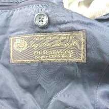 ◇ SHIPS シップス 内ポケット ストライプ シンプル 長袖 ジャケット サイズ46 ネイビー メンズ E_画像7