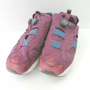 ◇ Reebok リーボック AR2532 ローカット インスタポンプ フューリー スニーカー サイズ25.0 ボルドー系 メンズ E