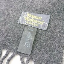 ◇ Vivienne Westwood ヴィヴィアン ウエストウッド ブランドロゴあり マフラー チャコールグレー系 レディース メンズ E_画像5