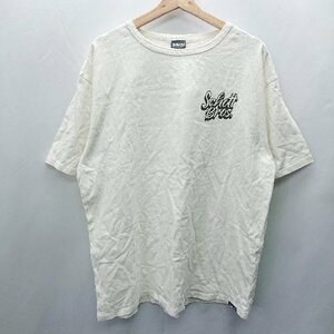 ◇ Schott ショット FLOWER RHOMBUS コットン100％ 半袖 Tシャツ サイズXL ホワイト系 メンズ E