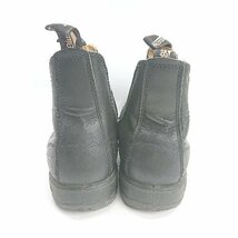 ■ Blundstone ブランドストーン シンプル 定番 ショ－ト丈 サイドゴアブーツ サイズ9 ブラック メゾン E_画像4