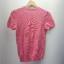 ◇ RALPH LAUREN ラルフローレン コットン100％ 半袖 ニット セーター サイズL ピンク レディース E_画像2