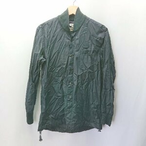 ◇ ◎ Paul Smith ポールスミス コットン100％ スタンドカラー 長袖 シャツ サイズM ブラック メンズ E