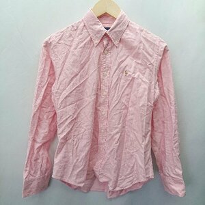 ◇ RALPH LAUREN ラルフローレン ポロ刺繍あり シンプル 長袖 シャツ サイズ9 ピンク レディース E