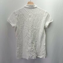 ◇ RALPH LAUREN ラルフ ローレン ハーフボタン ワンポイントロゴ 半袖 ポロシャツ サイズL ホワイト メンズ E_画像2