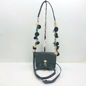 ◇ ZARA BASIC ザラベーシック ミニサイズ ハンド 2way ショルダーバッグ ネイビー レディース E