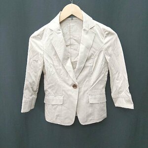 * BLACK by moussy formal pocket equipped long sleeve jacket size 1 beige lady's E