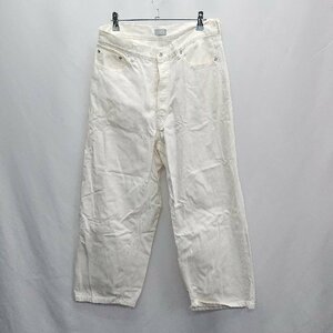 ◇ MACKINTOSH PHILOSOPHY マッキントッシュフィロソフィー シンプル 綿使用 ワイドパンツ サイズL ホワイト メンズ E