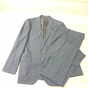 ◇ JUNRed ジュンレッド 背抜き チェック柄 オフィス ビジネス S パンツ スーツ サイズL ネイビー メンズ E