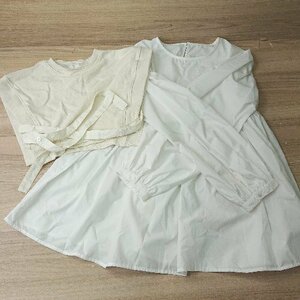 * Couleur Meler Couleur me Lee rear button stylish One-piece the best size Free white beige lady's E