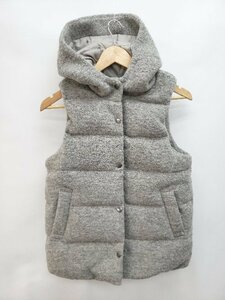 * ARDITESa Rudy s wool . hood casual Zip up down vest size M gray lady's P