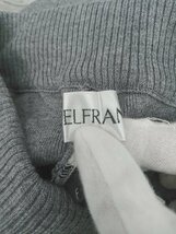 ◇ ◎ ●未使用● ELFRANK エルフランク タグ付 ニット 無地 イージー パンツ サイズF グレー レディース P_画像3