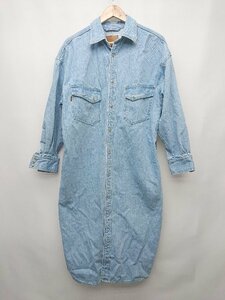 ◇ Spick & Span スピック＆スパン 51/2 シンプル 長袖 ロング デニム コート サイズ38 ライトブルー レディース P