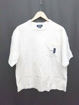 ◇ NAUTICA ノーティカ ロゴ刺繍 シンプル カジュアル 半袖 Tシャツ カットソー サイズS ホワイト メンズ P_画像1