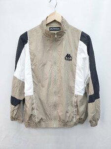 ◇ FREAK'S STORE × KAPPA ワンポイントロゴ刺繍 長袖 ジャケット サイズS ベージュ ブラック ホワイト メンズ P