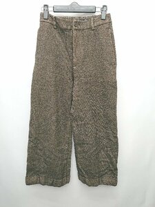 * RALPH LAUREN Ralph Lauren herringbone wool . cropped pants size 0 brown group lady's P