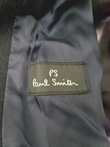 ◇ PS Paul Smith ポールスミス ジップアップ フード ロング ウール混 長袖 コート サイズL2 ブラック メンズ P_画像6