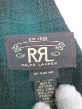 ◇ RALPH LAUREN ラルフローレン RRL ダブルアールエル マフラー ONE SIZE ONLY グリーン ブラック レディース P_画像2