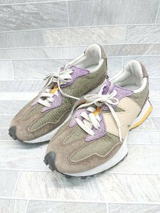 ◇ New Balance ニューバランス MS327DO スニーカー シューズ サイズ24.0 カーキ ベージュ レディース P