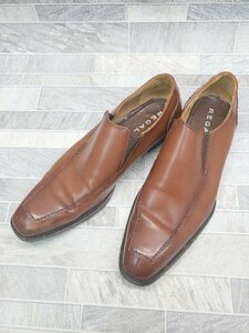 * REGAL Reagal простой одноцветный Loafer обувь размер 27.0cm Brown мужской P
