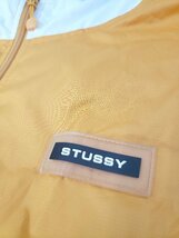 ◇ STUSSY ステューシー バイカラー 長袖 ジップアップ ジャケット サイズXL オレンジ ホワイト メンズ P_画像5