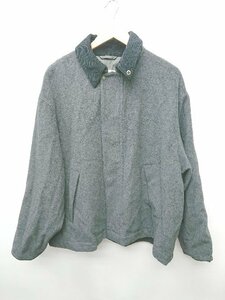 ◇ CITEN シテン UNITED ARROWS ジップアップ ウール混 バイカラー 長袖 ジャケット サイズFREE ダークグレー系 メンズ P