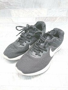 ◇ NIKE レボリューション 6 ネクスト ネイチャー DC3729-003 スニーカー シューズ サイズ24.5 ブラック レディース P