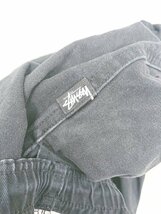 ◇ STUSSY ステューシー ロゴ ウエストゴム ワイド パンツ サイズXL ブラック メンズ P_画像6