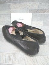 ◇ ◎ Repetto レペット フランス製 クロス バレーシューズ サイズ40.0 ブラック レディース P_画像2