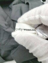 ◇ ◎ ●未使用● mysty woman タグ付き 長袖 ロング リブドッキングシャツ ワンピース サイズF ブラック レディース P_画像3