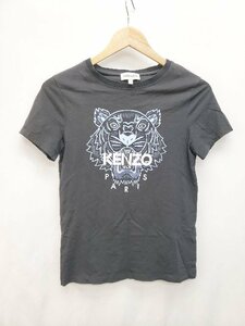 ◇ KENZO ケンゾー ロゴ プリント 半袖 Tシャツ サイズXS ブラック ブルー レディース P