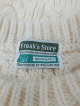 ◇ FREAK'S STORE フリークスストア ケーブル編み ウール混 長袖 ニット セーター サイズF アイボリー系 レディース P_画像3