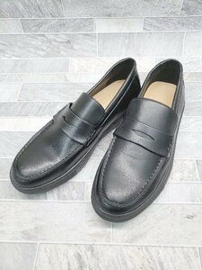 ◇ ●美品● MYSELF ABAHOUSE コイン ローファー スニーカー サイズ41 ブラック メンズ P