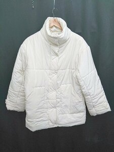 ◇ w closet ダブルクローゼット 中綿 軽量 長袖 ブルゾン ジャンパー サイズF ミルクホワイト レディース P