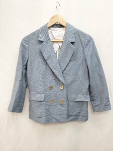 ◇ Spick & Span スピック＆スパン リネン コットン混 長袖 テーラードジャケット サイズ38 ブルー系 レディース P