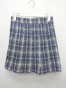 * * * не использовался * 3.3?Field Trip? tartan проверка Mini юбка в складку размер F темно-синий мульти- женский P