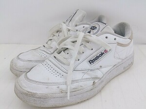 ◇ Reebok FY0480 Club C 85 クラブシー スニーカー シューズ サイズ25.5cm ホワイト ベージュ レディース P