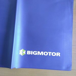 BIGMOTOR　ビッグモーター　車　車検証ケース 車検証入れ　収納　ファイル ブルー