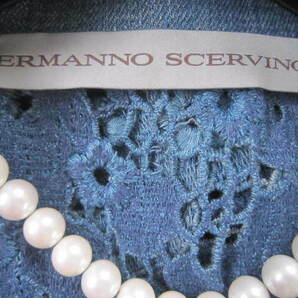 クローゼット整理！ERMANNO SCERVINO 84%cotton・16%polyester 7分袖 レースコート 40 usedの画像8