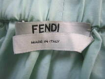 クローゼット整理！FENDI 100%cotton＆100%polyesterレース 異素材組み合わせ ギャザースカート 42（40前後）used_画像5