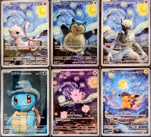 ポケモンカードACG　ゴッホ展６枚セット【ファンアート】海外製