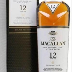 マッカラン12年 MACALLAN シェリーオークカスク とダブルカスクの新品飲み比べ２本セット