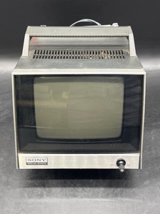 E17〔通電確認済〕SONY ポータブル テレビ　ブラウン管　レトロ　7-76U トランジスタマイクロテレビ 
