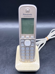 E21〔通電確認済〕Panasonic コードレス　電話機　子機　充電台付　KX-FKD502ーN