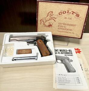 蘇さ(PMY68)　TANAKA　COLT GOVERNMENT M1911-A1　ブローバックモデル　動作未確認　箱付　中古品　80サイズ　