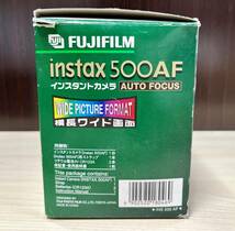 蘇さ(HaY215)　富士フイルム　インスタントカメラ　intax500AF 横長ワイド　通電確認済　中古品　60サイズ　_画像8