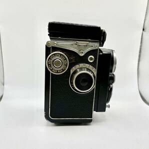 蘇さ(MOY39) 1円スタート！ Yashica flex ヤシカフレックス 二眼レフカメラ 1:3.5 80mm 昭和レトロ ケース付き 中古品 60サイズの画像2