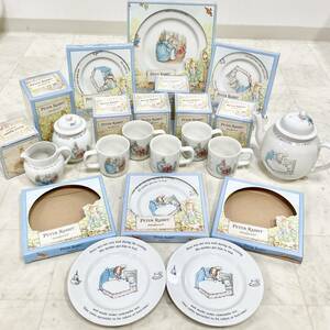 ..(ITY172) европейская посуда . суммировать WEDGWOOD Peter Rabbit plate кружка молоко pot др. с коробкой б/у товар 100 размер 