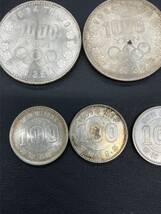 ミや［MtY1627］オリンピック1000円銀貨/100円銀貨　まとめ　昭和39年　千円×4枚　100円×5枚　SV925　コレクション品　コンパクトサイズ_画像6