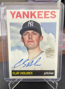 Clay Holmes New York Yankees 2023 Topps Archives Autograph クレイ・ホームズ　ニューヨーク・ヤンキース　直筆サインカード